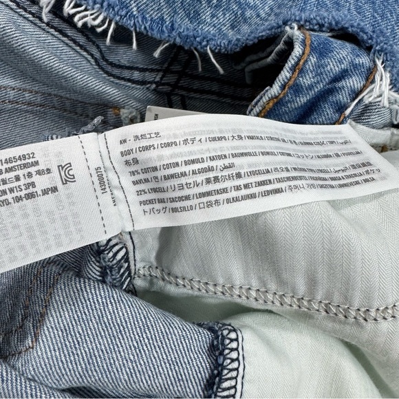 New Abercrombie High Rise Pleated A Line Denim Skirt Mini - Picture 4 of 7